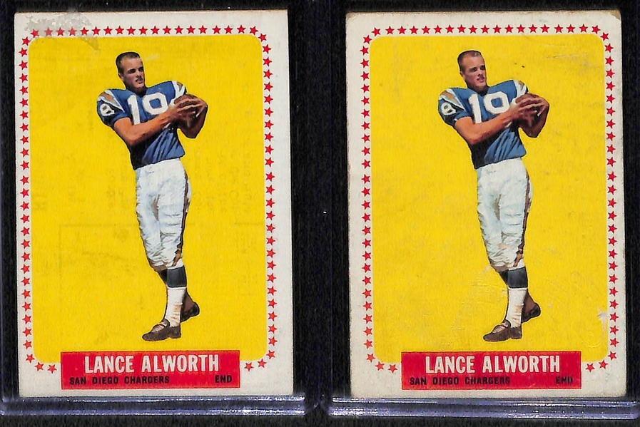 Lot Of 5 1964 Topps Football Cards w. LaMonica
