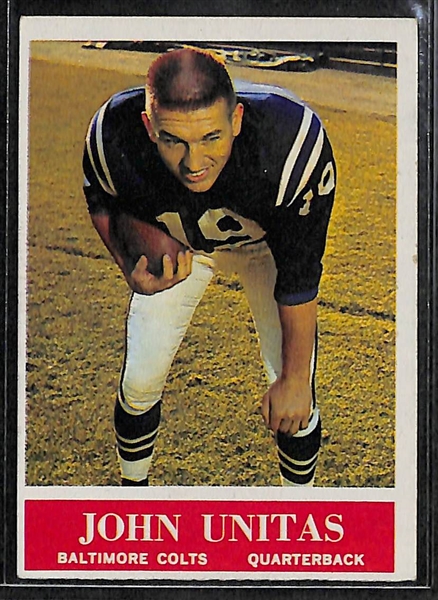 Lot Of 5 1964-65 Philadelphia Cards w. Unitas