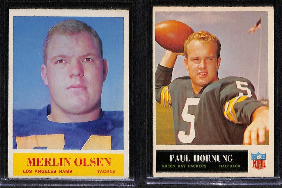 Lot Of 5 1964-65 Philadelphia Cards w. Unitas
