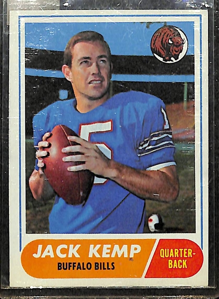 Lot Of 5 1968 Topps Football Cards w. Griese RC