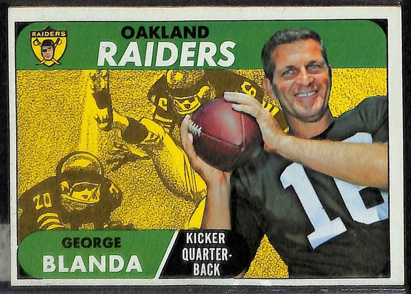 Lot Of 5 1968 Topps Football Cards w. Griese RC