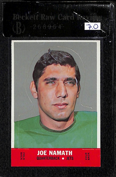 Lot Of 4 1968 Topps Stand-Ups w. Namath BVG 7