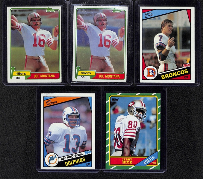 Lot Of 5 Topps Rookie Cards 1981-1986 w. Montana