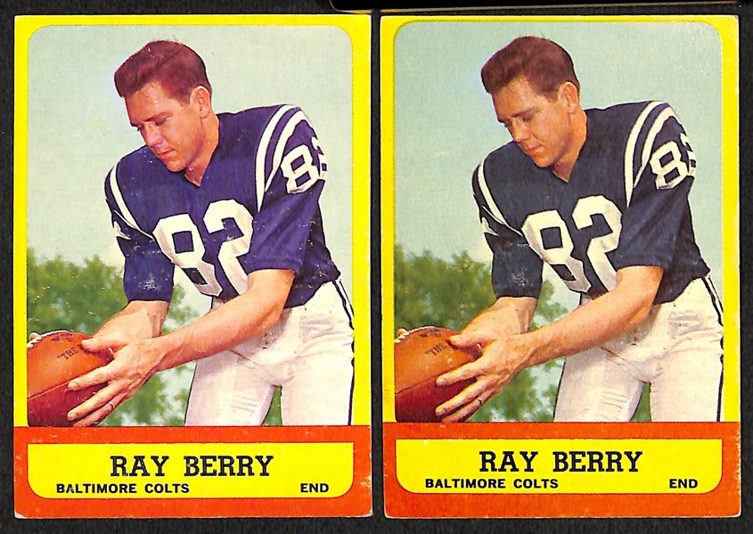 Lot Of 129 1963 Topps Football Assorted Cards w. Berry