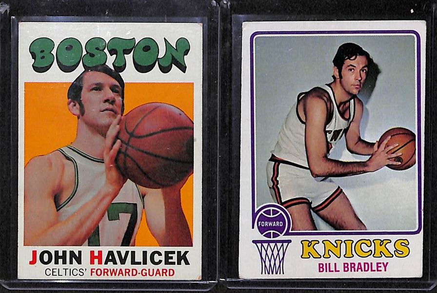 Lot of 6 Topps Basketball Cards from 1970-71 through 1973-74 w. Pete Maravich Rookie Card BVG 4