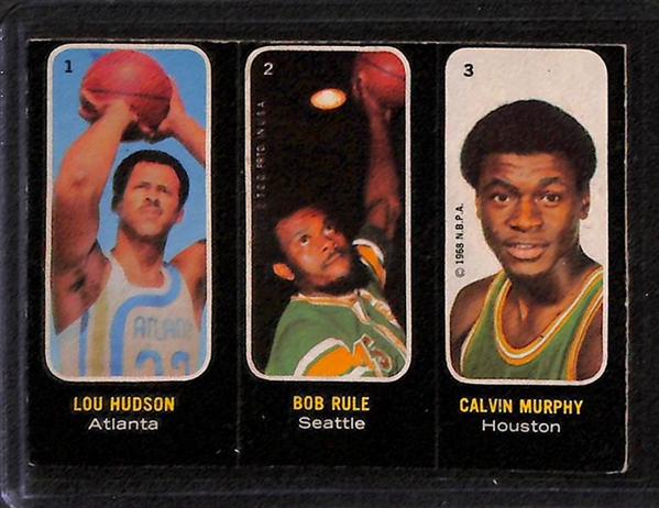 Lot of 6 Topps Sports Cards from 1971-72 w. Maravich