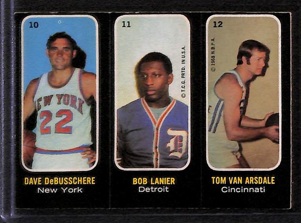 Lot of 6 Topps Sports Cards from 1971-72 w. Maravich