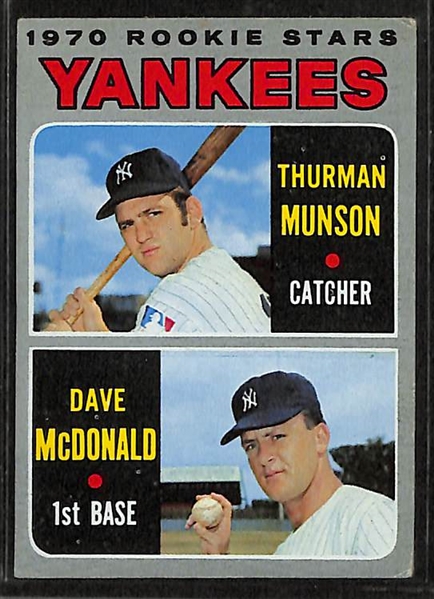 Lot of 6 early-1970s Topps Rookie Catcher Cards w. Munson x3