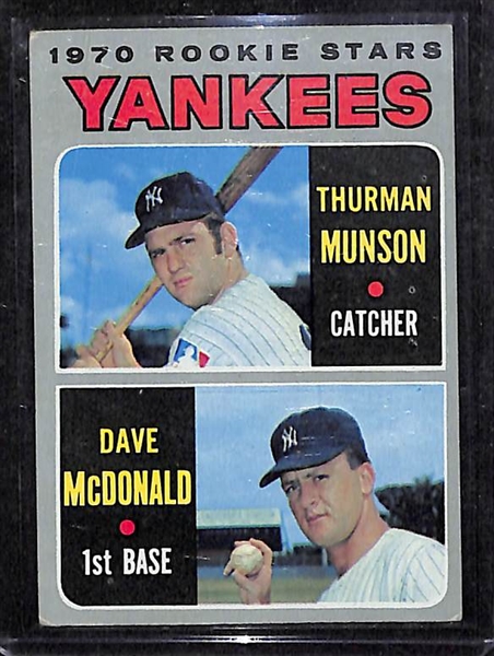Lot of 6 early-1970s Topps Rookie Catcher Cards w. Munson x3