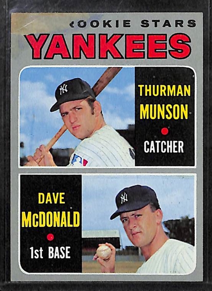 Lot of 6 early-1970s Topps Rookie Catcher Cards w. Munson x3