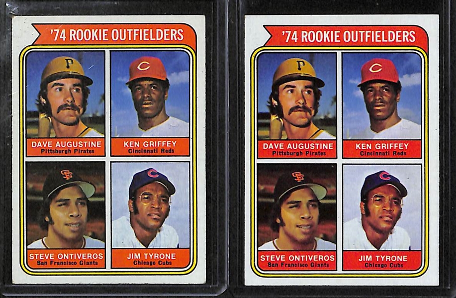 Lot of 10 1974 Topps Rookie Cards w. Winfield x2