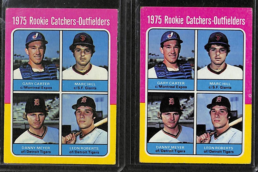 Lot of 8 1975-76 Topps Rookie Cards w. George Brett & Robin Yount BVG