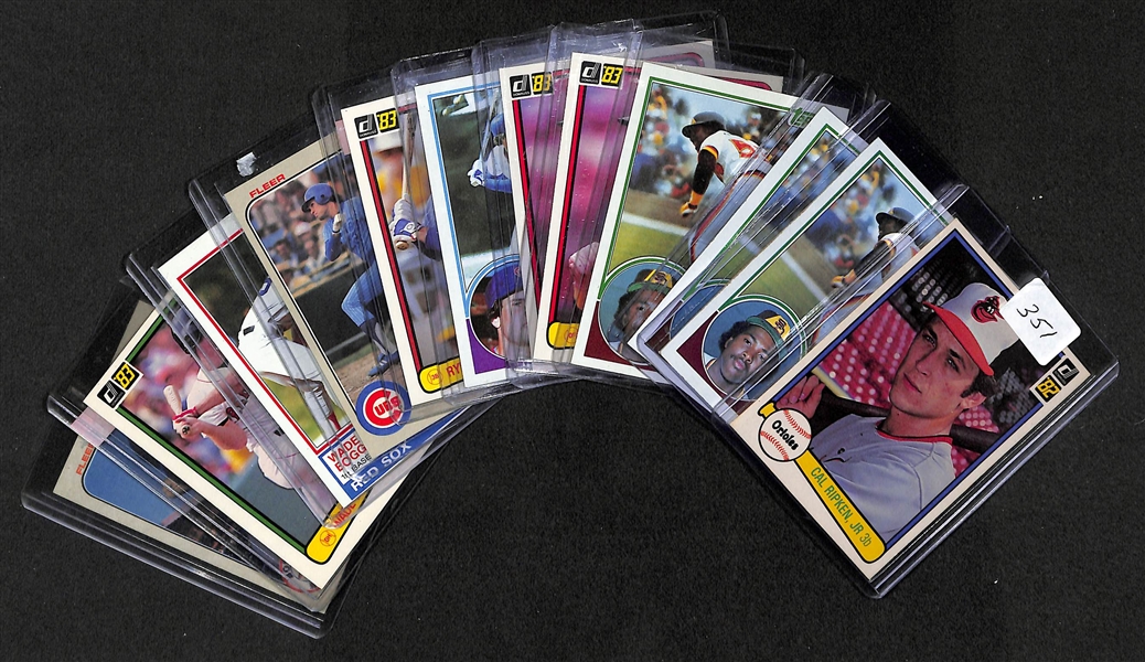 Lot of 12 1982-83 Rookie Cards w. Ripken