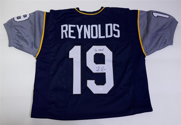 Keenan Reynolds Signed Navy Jersey - JSA