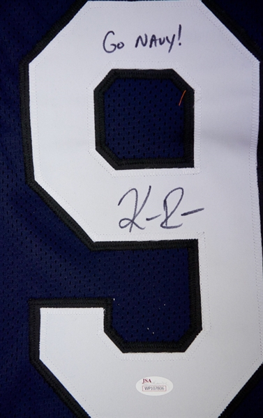Keenan Reynolds Signed Navy Jersey - JSA