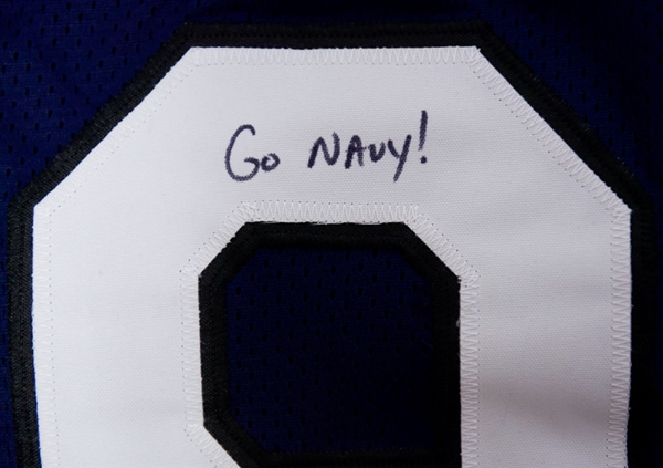 Keenan Reynolds Signed Navy Jersey - JSA