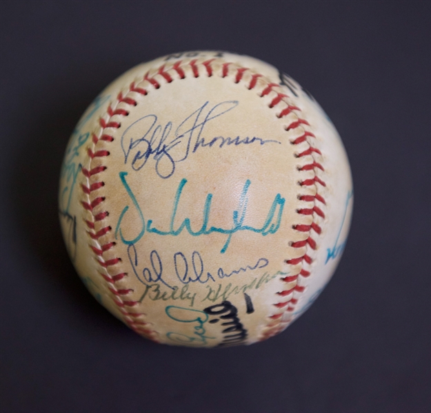 Multi Signed Baseball by 21 Players w. Stars Including Musial, Ashburn, Ernie Banks & More - JSA