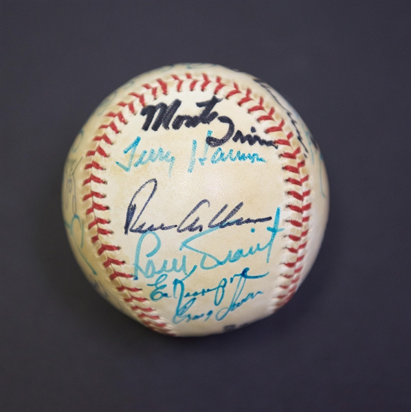 Multi Signed Baseball by 21 Players w. Stars Including Musial, Ashburn, Ernie Banks & More - JSA