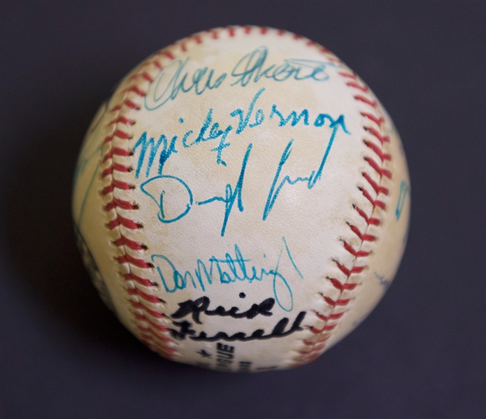 Multi Signed Baseball by 21 Players w. Stars Including Musial, Ashburn, Ernie Banks & More - JSA