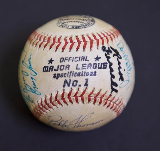 Multi Signed Baseball by 21 Players w. Stars Including Musial, Ashburn, Ernie Banks & More - JSA