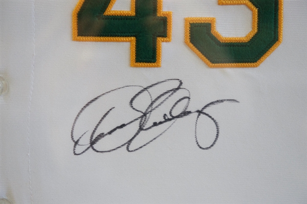 Dennis Eckersley Signed Oakland Athletics Framed Jersey - JSA