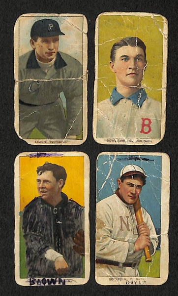 Lot of 12 - T206 & T205 Cards w. Leach