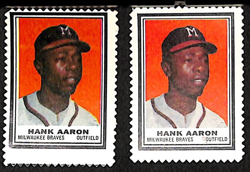 Lot of Approx 90 - 1962 Topps Stamps - Assorted w. Roger Maris & Mickey Mantle