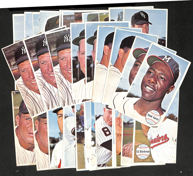 Lot of 41 Assorted 1964 Topps Giant Baseball Cards w. Mickey Mantle x3