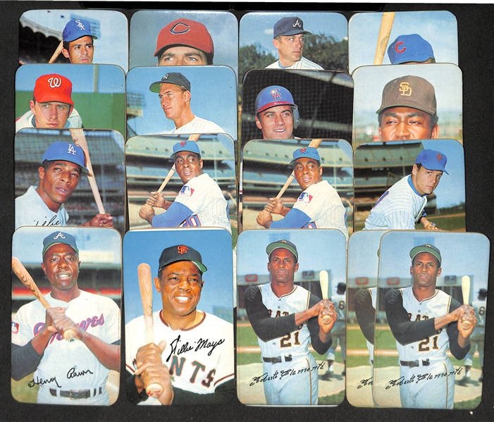 Lot of 17 Topps Super Cards w. Clemente x3