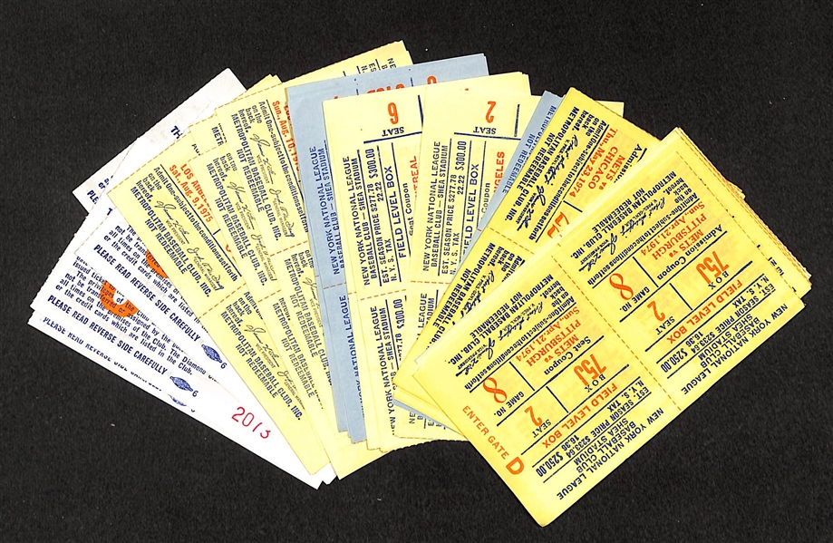 Assortment of Approximately 85 UNUSED Tickets from Multi Sporting Events  - All Professional New York Teams - Mid 1970s Through Mid 1980s