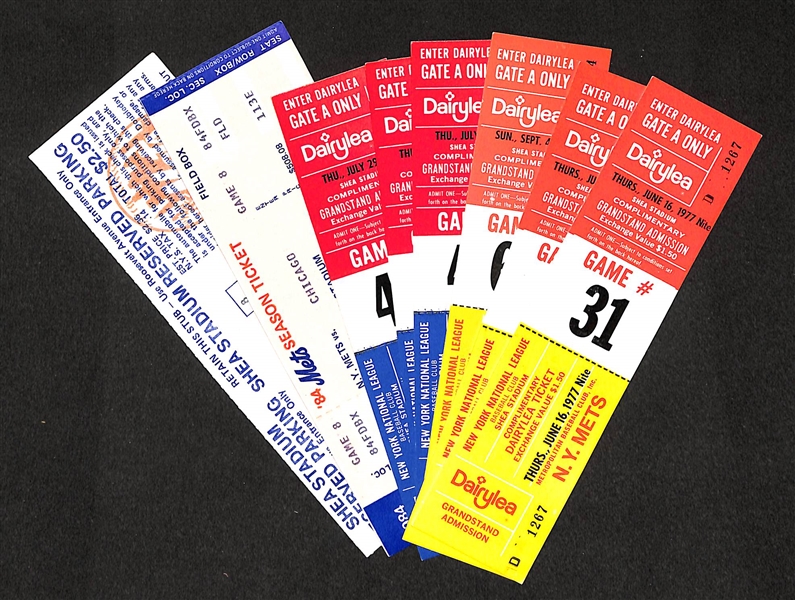 Assortment of Approximately 85 UNUSED Tickets from Multi Sporting Events  - All Professional New York Teams - Mid 1970s Through Mid 1980s