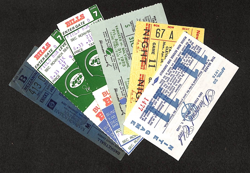 Assortment of Approximately 85 UNUSED Tickets from Multi Sporting Events  - All Professional New York Teams - Mid 1970s Through Mid 1980s