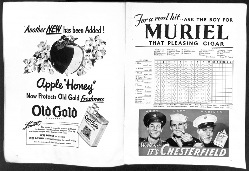 1943 World Series Program (Yankees vs. Cardinals)