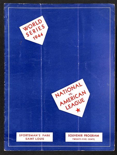1944 World Series Program (Cardinals vs. Browns)