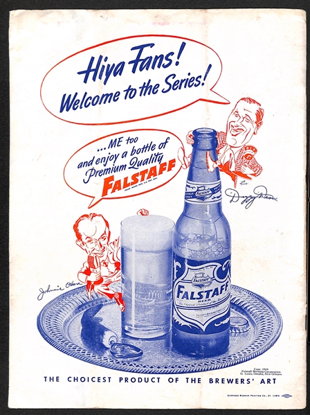 1944 World Series Program (Cardinals vs. Browns)
