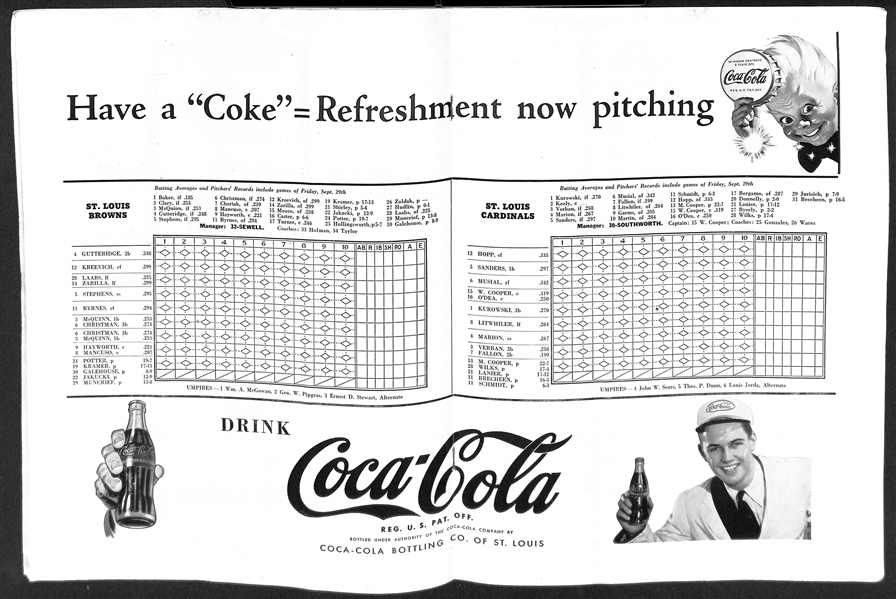 1944 World Series Program (Cardinals vs. Browns)