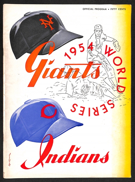 1954 World Series Program (Giants vs. Indians)