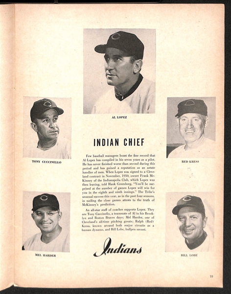 1954 World Series Program (Giants vs. Indians)