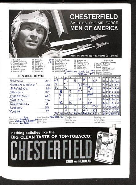 1958 World Series Program (Yankees vs. Braves)