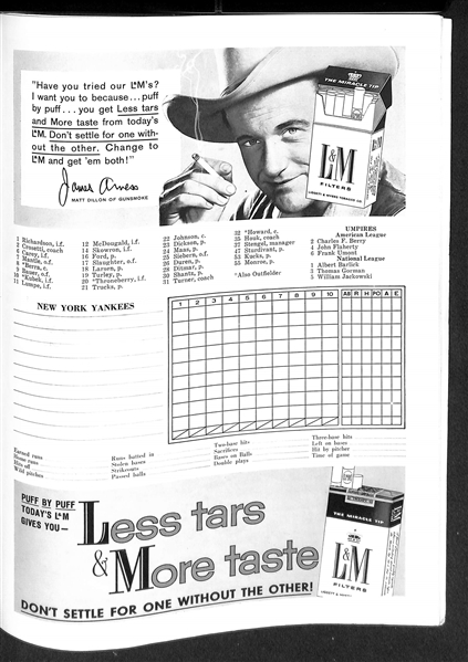 1958 World Series Program (Yankees vs. Braves)