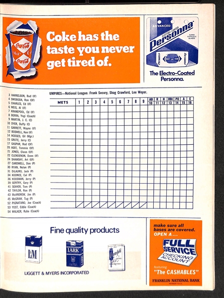 1969 World Series Program (Mets vs. Orioles)