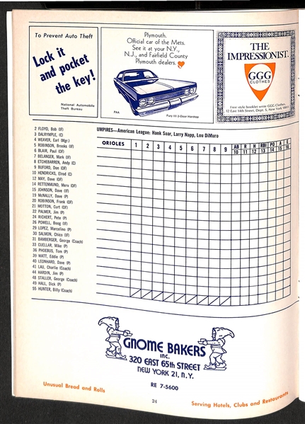 1969 World Series Program (Mets vs. Orioles)
