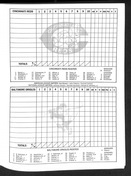Lot Of 5 1970's World Series Programs w. 1978 Edition