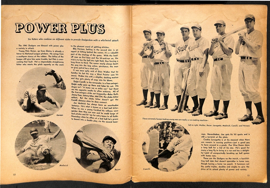 1941 Brooklyn Dodgers Yearbook
