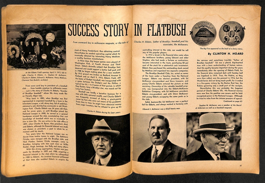 1941 Brooklyn Dodgers Yearbook