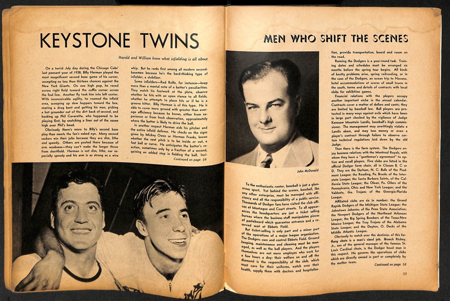 1941 Brooklyn Dodgers Yearbook