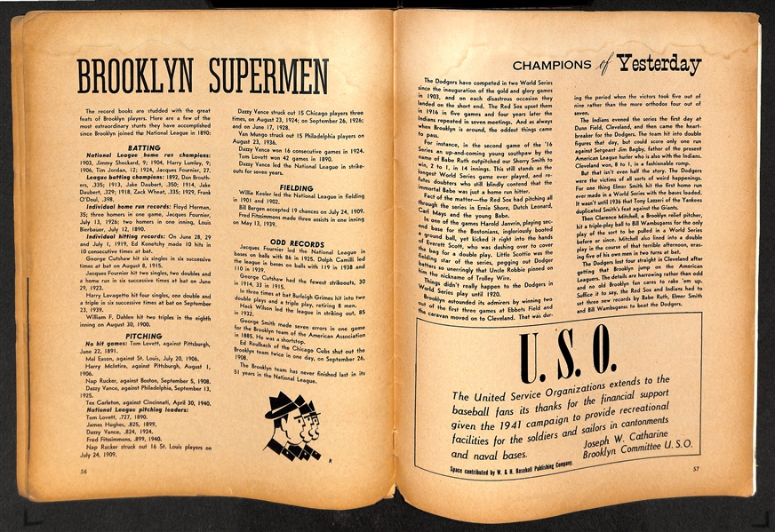 1941 Brooklyn Dodgers Yearbook