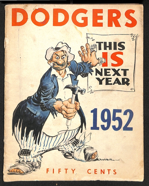 1951 & 1952 Dodgers Yearbooks