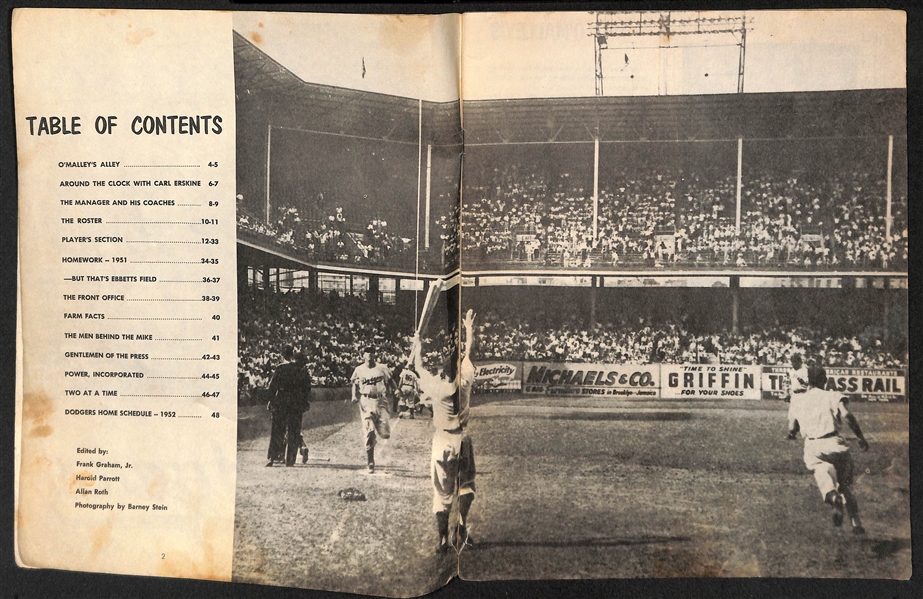 1951 & 1952 Dodgers Yearbooks