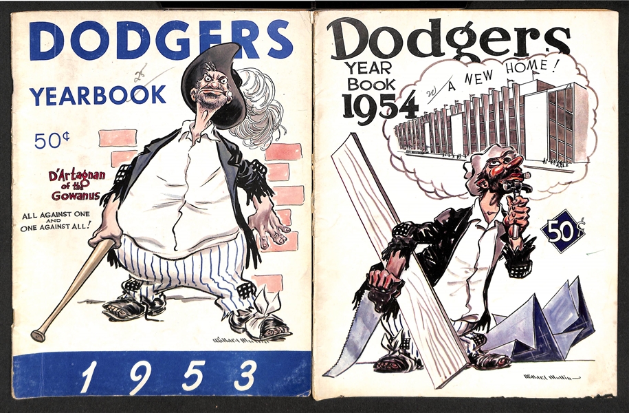 1953 & 1984 Dodgers Yearbooks